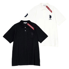 U.S. POLO ASSN. 유에스폴로에센 더블 호스맨 자수 카노코 넘버 폴로 셔츠 2컬러 PLM52107DQ