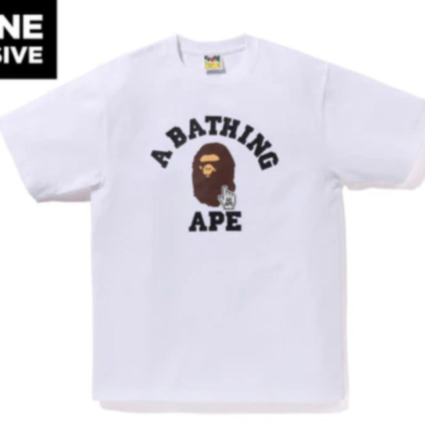 베이프 고 에이프 포인터 칼리지 베이펙 티셔츠 2컬러 1L25110013