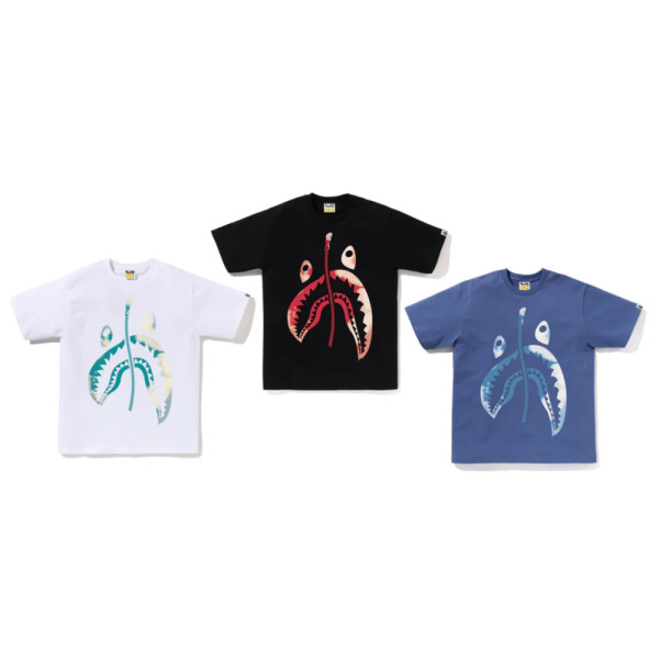 베이프 타이 다이 트위스트 샤크 반팔티 3컬러 1L30110044