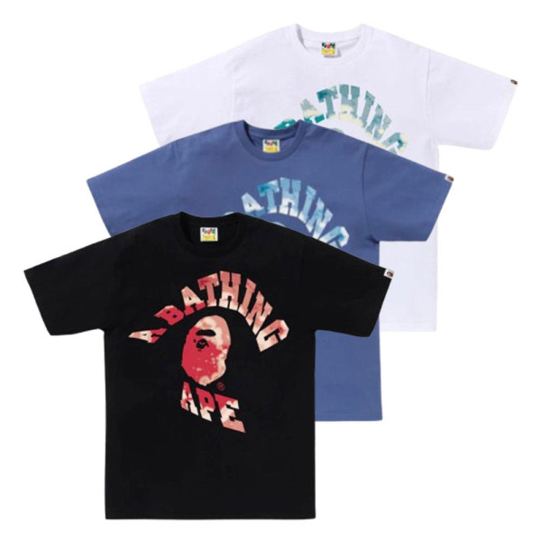 베이프 타이 다이 트위스트 컬리지 반팔티 3컬러 1L30110042