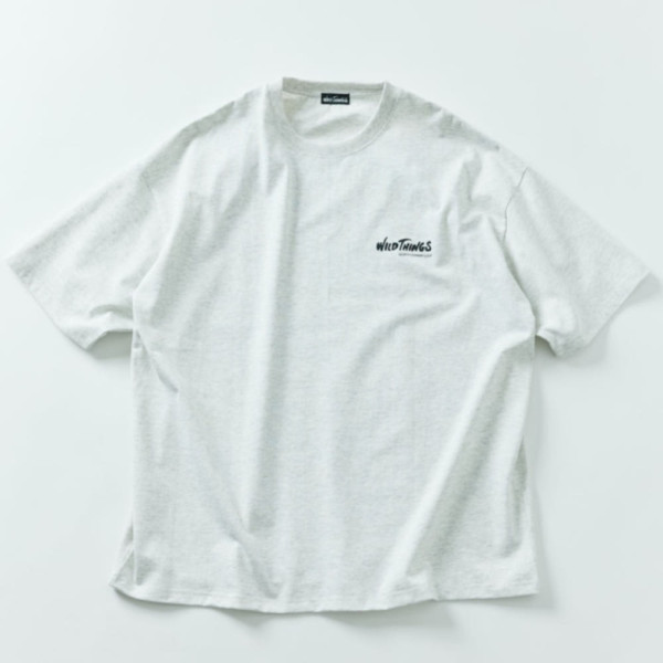 프릭스스토어 별주 WILD THINGS 빅 실루엣 로고 백 프린트 크루넥 티셔츠 4컬러 1226319600141