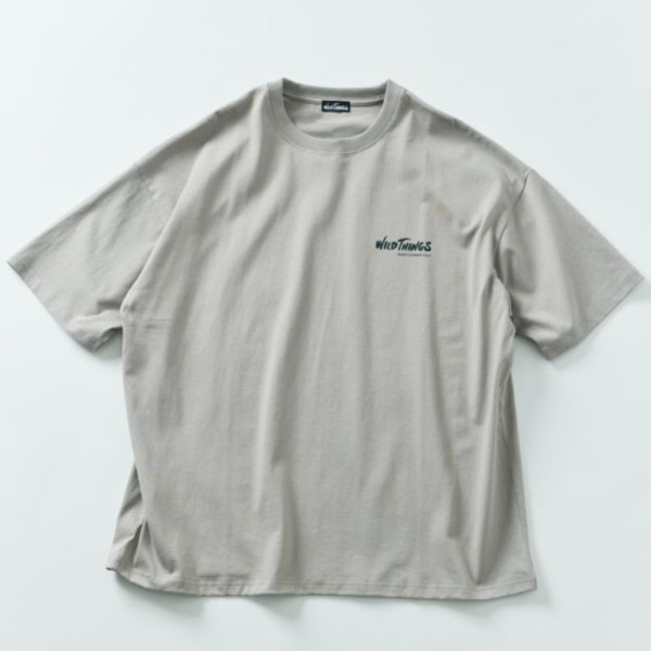 프릭스스토어 별주 WILD THINGS 빅 실루엣 로고 백 프린트 크루넥 티셔츠 4컬러 1226319600141