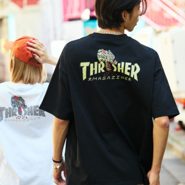 프릭스스토어 별주 THRASHER 빅 실루엣 LEOPARD 백 프린트 티셔츠 2컬러 1226327600226