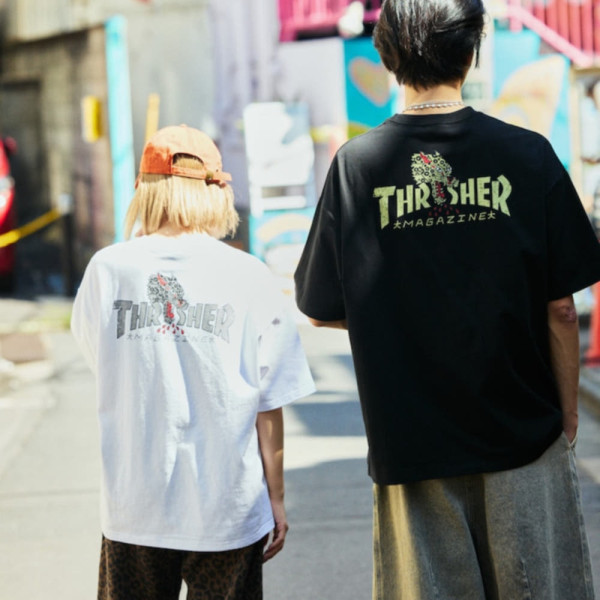 프릭스스토어 별주 THRASHER 빅 실루엣 LEOPARD 백 프린트 티셔츠 2컬러 1226327600226