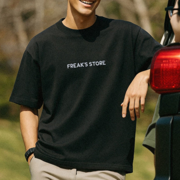 프릭스스토어 릴렉스핏 자수 로고 크루넥 티셔츠 3컬러 1226248902965