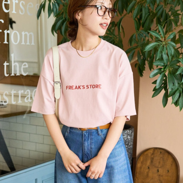 프릭스스토어 릴렉스핏 자수 로고 크루넥 티셔츠 3컬러 1226248902965