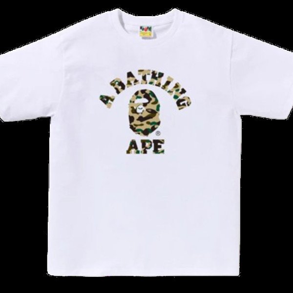 베이프 1ST 카모 칼리지 티셔츠 6컬러 1L30110012