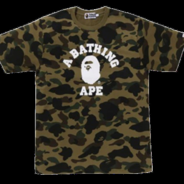베이프 1ST 카모 칼리지 티셔츠 3컬러 1L30109010