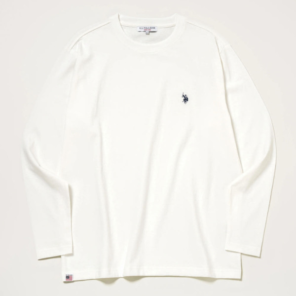 U.S. POLO ASSN. 유에스폴로에센 더블홀스맨 자수 긴팔티 4컬러 PLM52258