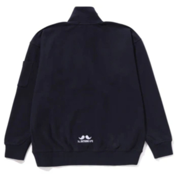 베이프 하프 지퍼 풀오버 스웨트 셔츠1 2컬러 7L30113303