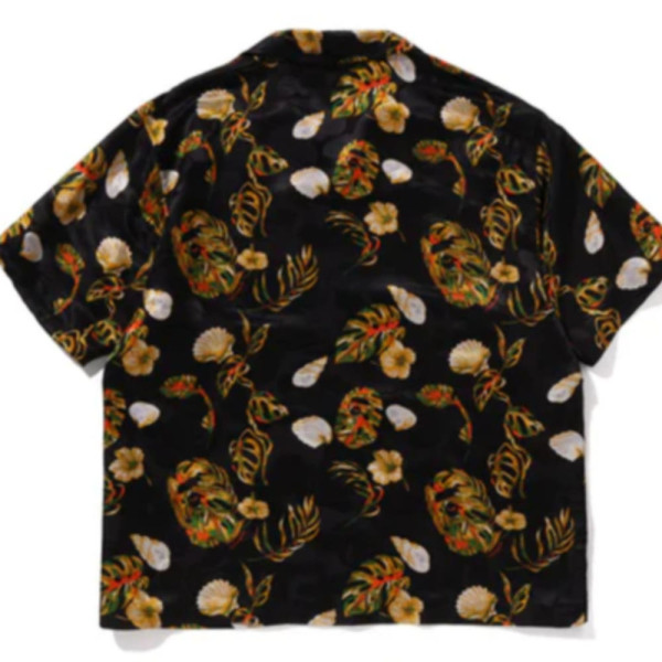 베이프 베케이션 패턴 오픈 카라 SS 셔츠 3컬러 1L30132308