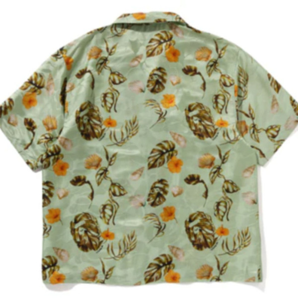 베이프 베케이션 패턴 오픈 카라 SS 셔츠 3컬러 1L30132308