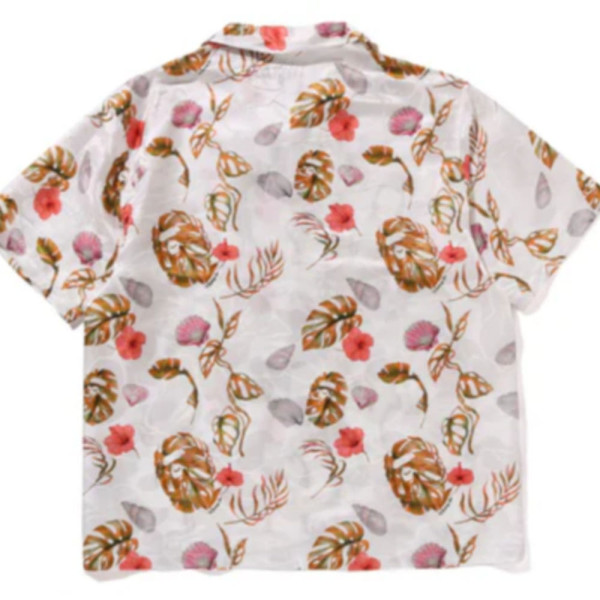 베이프 베케이션 패턴 오픈 카라 SS 셔츠 3컬러 1L30132308