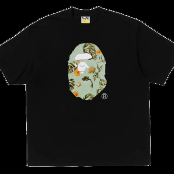 베이프 베케이션 패턴 에이프 헤드 릴렉스핏 티셔츠 4컬러 1L30110335