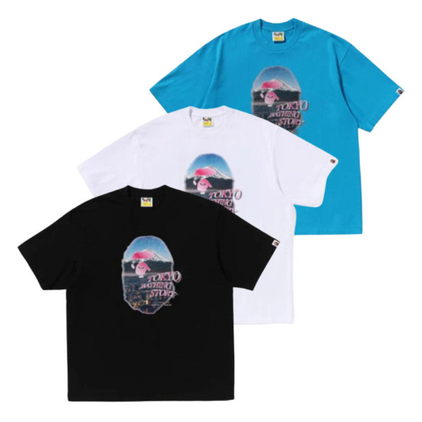 베이프 시티스케이프 에이프 헤드 릴렉스핏 티셔츠 3컬러 1L30110336