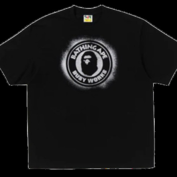 베이프 스프레이 프린트 비지 워크스 릴렉스 핏 티셔츠 4컬러 1L30110321