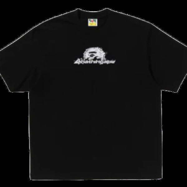 베이프 레인드랍 에이프 헤드 로고 릴렉스 핏 티셔츠 3컬러 1L30110307