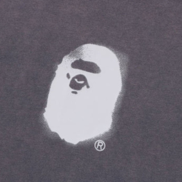 베이프 피그먼트 프린트 에이프 헤드 릴렉스 핏 티셔츠 3컬러 1L30109307