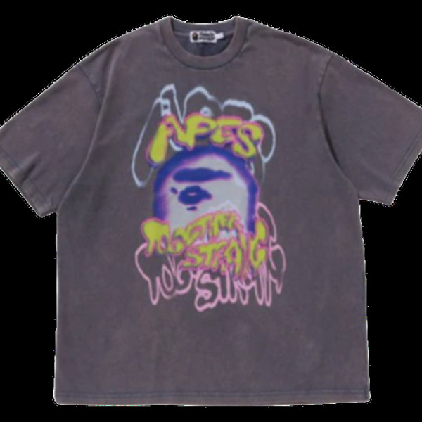 베이프 헤비 워시드 로고 릴렉스 핏 티셔츠 3컬러 1L30109349