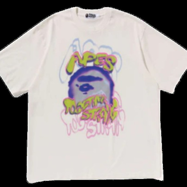 베이프 헤비 워시드 로고 릴렉스 핏 티셔츠 3컬러 1L30109349