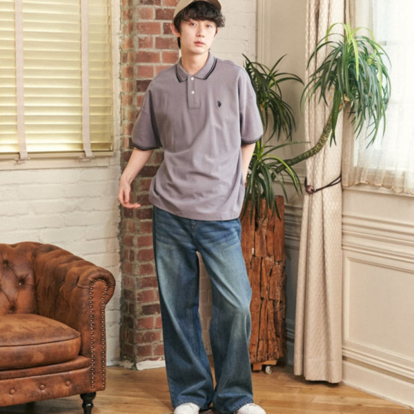 퍼블럭스 U.S. POLO ASSN. 유에스폴로에센 별주 카노코 라인 폴로 셔츠 5컬러 3127291600007