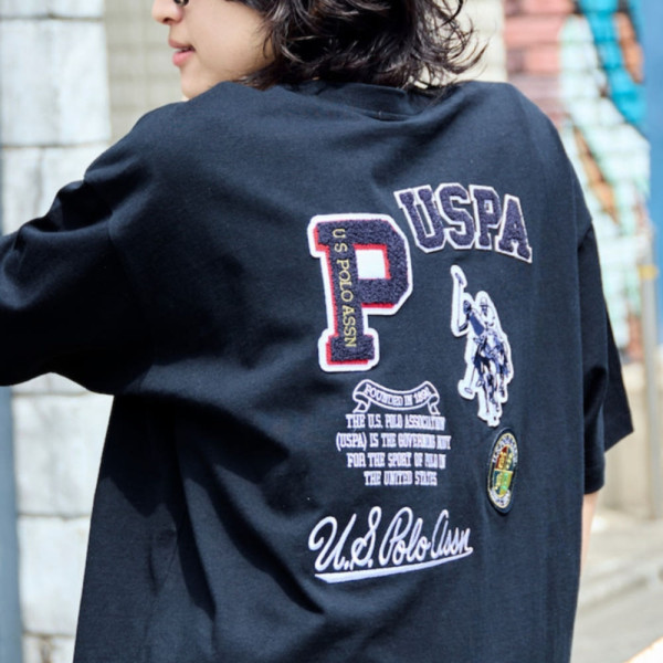 퍼블럭스 U.S. POLO ASSN. 유에스폴로에센 별주 와펜 로고 자수 티셔츠 5컬러 3127291600010