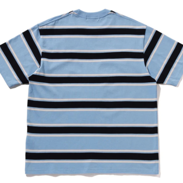 베이프 원포인트 스트라이프 릴렉스 핏 티셔츠 4컬러 1L30109305