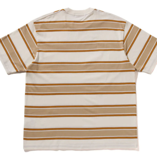 베이프 원포인트 스트라이프 릴렉스 핏 티셔츠 4컬러 1L30109305