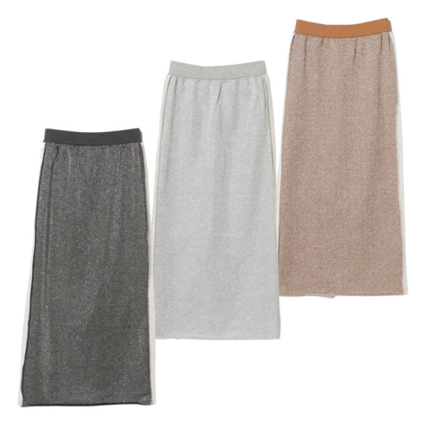 빔즈 하트 라메 안감 라인 네로우 스커트 3컬러 43-27-0227-928