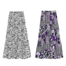 노스페이스 퍼플라벨 플라워 프린트 필드 레이어드 스커트 2컬러 N25SE072