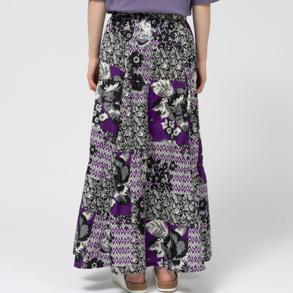 노스페이스 퍼플라벨 플라워 프린트 필드 레이어드 스커트 2컬러 N25SE072