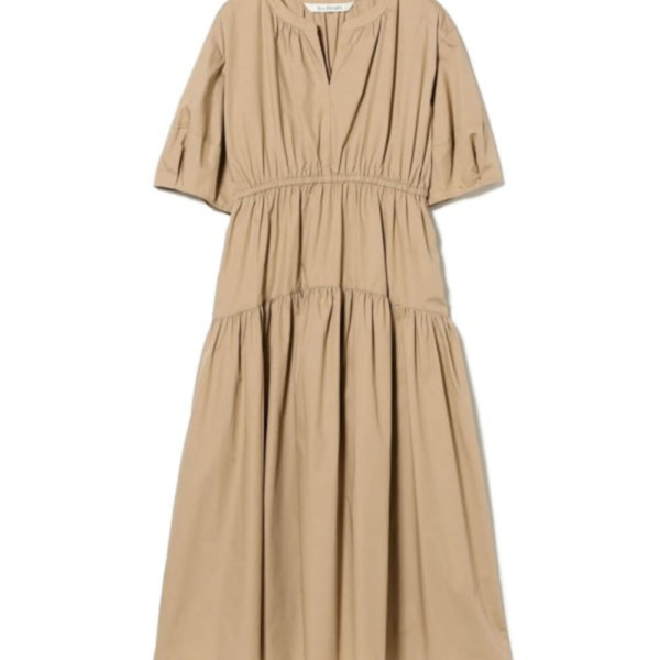 레이 빔즈 랜턴 슬리브 개더 원피스 3컬러 61-26-1240-111