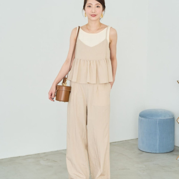 프릭스스토어 와셔 가공 캐미 팬츠 투피스 6컬러 1342248901194