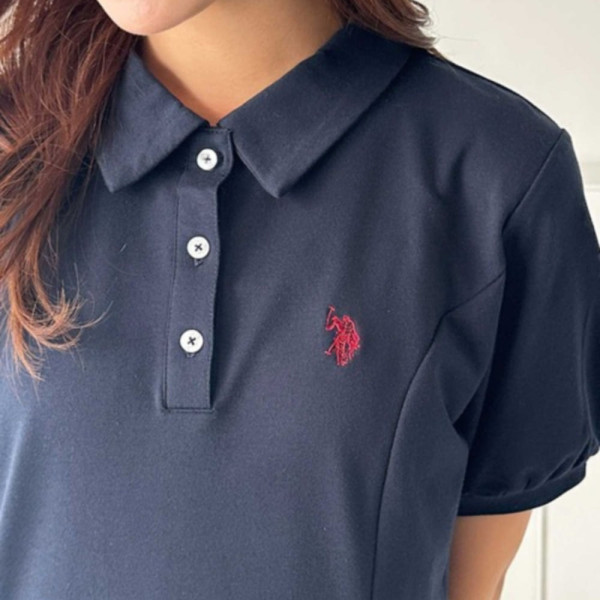 U.S. POLO ASSN. 유에스폴로에센 별주 GeeRA 폴로 카라 원피스 3컬러 208785