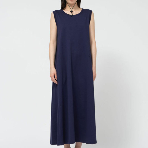 노스페이스 퍼플라벨 코튼 저지 민소매 플레어 원피스 3컬러 N25SF060
