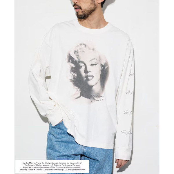 프릭스스토어 별주 마릴린 먼로 L/S 컷소 Glamour 긴팔 티셔츠 2컬러 1021248901231
