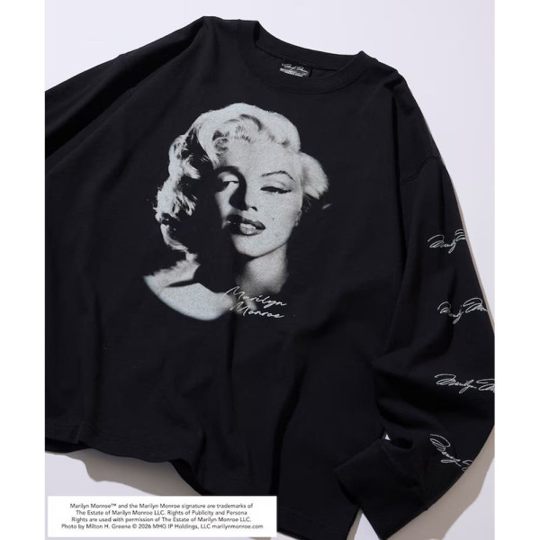 프릭스스토어 별주 마릴린 먼로 L/S 컷소 Glamour 긴팔 티셔츠 2컬러 1021248901231