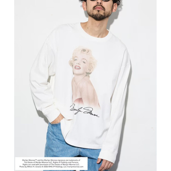 프릭스스토어 별주 마릴린 먼로 L/S 컷소 Red Sitting 긴팔 티셔츠 2컬러 1021248901233
