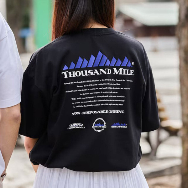 프릭스스토어 사우전드마일 별주 백프린트 히스토리 로고 반팔 티셔츠 4컬러 1226132800033
