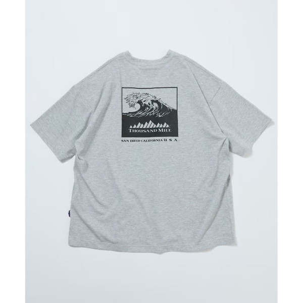프릭스스토어 사우전드마일 별주 백프린트 웨이브 로고 반팔 티셔츠 4컬러 1226132800032
