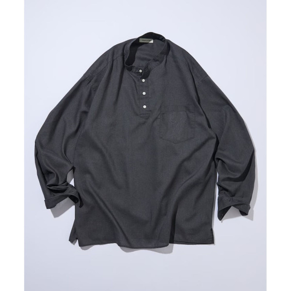 프릭스스토어 릴랙스핏 린넨 믹스 밴드 칼라 풀오버 셔츠 3컬러 1203248900022