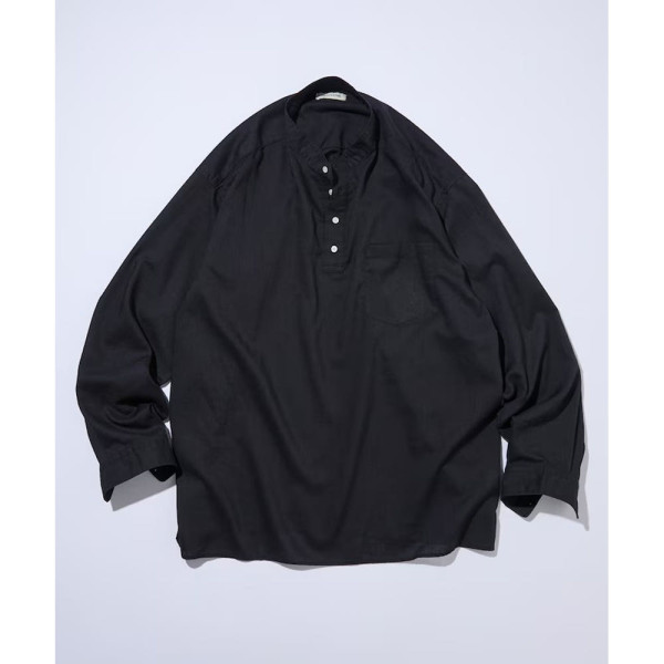 프릭스스토어 릴랙스핏 린넨 믹스 밴드 칼라 풀오버 셔츠 3컬러 1203248900022