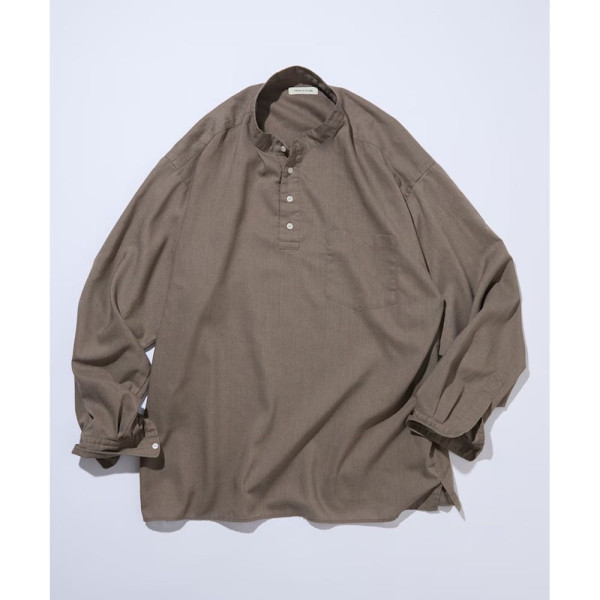 프릭스스토어 릴랙스핏 린넨 믹스 밴드 칼라 풀오버 셔츠 3컬러 1203248900022