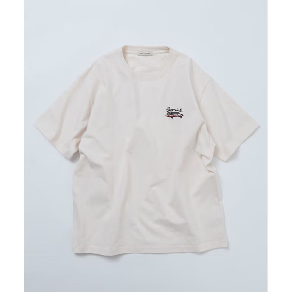 프릭스스토어 릴랙스핏 원포인트 동물 자수 크루넥 티셔츠 4컬러 1226248903008