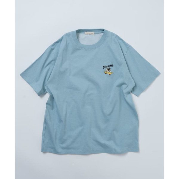 프릭스스토어 릴랙스핏 백 자수 디자인 크루넥 티셔츠 Dog 3컬러 1226248903007