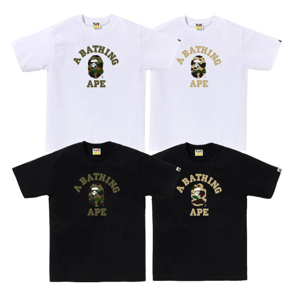 베이프 1ST 카모 컬리지 반팔 티셔츠 4컬러 1M30110013