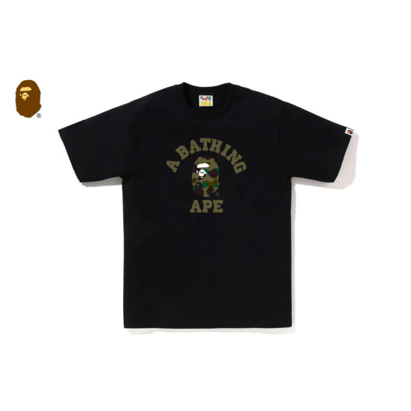 베이프 1ST 카모 컬리지 반팔 티셔츠 4컬러 1M30110013