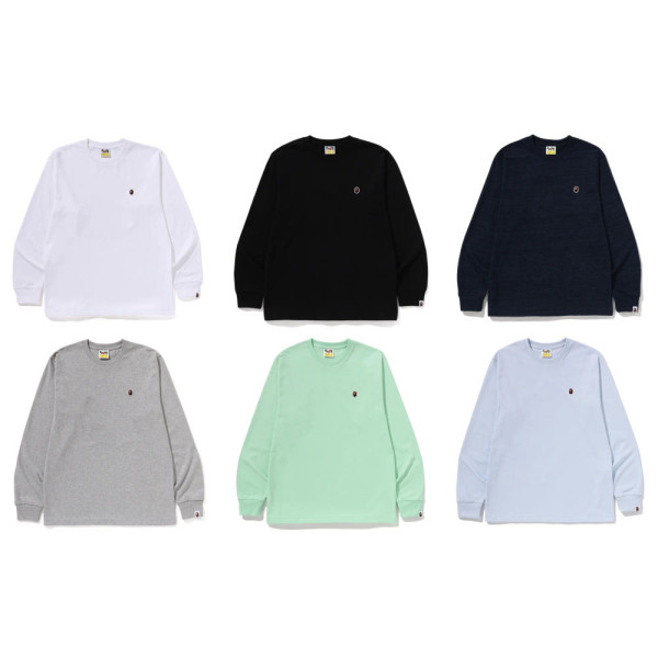 베이프 원포인트 LS 긴팔 티셔츠 6컬러 1M30111012