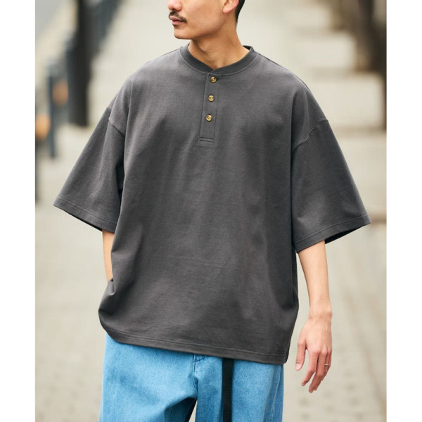 프릭스스토어 9온스 헤비웨이트 빅 실루엣 헨리넥 티셔츠 7컬러 1227248900491