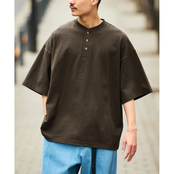 프릭스스토어 9온스 헤비웨이트 빅 실루엣 헨리넥 티셔츠 7컬러 1227248900491